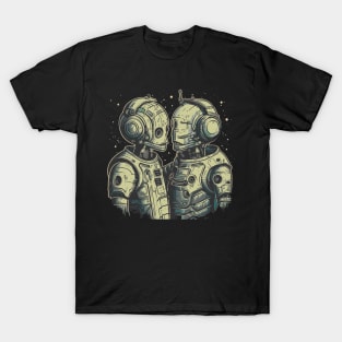 Two cyborgs in love - Love is love T-Shirt